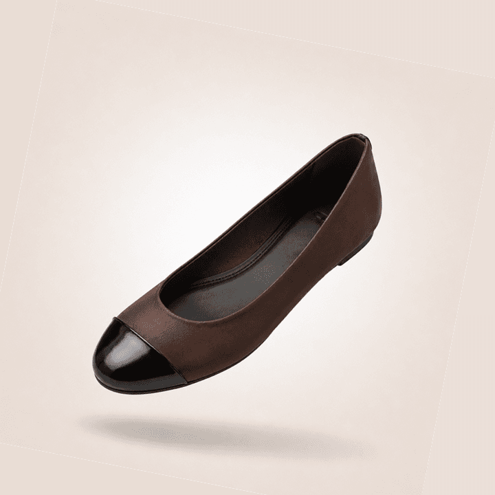 Ballerine Élégance Marron & Noir