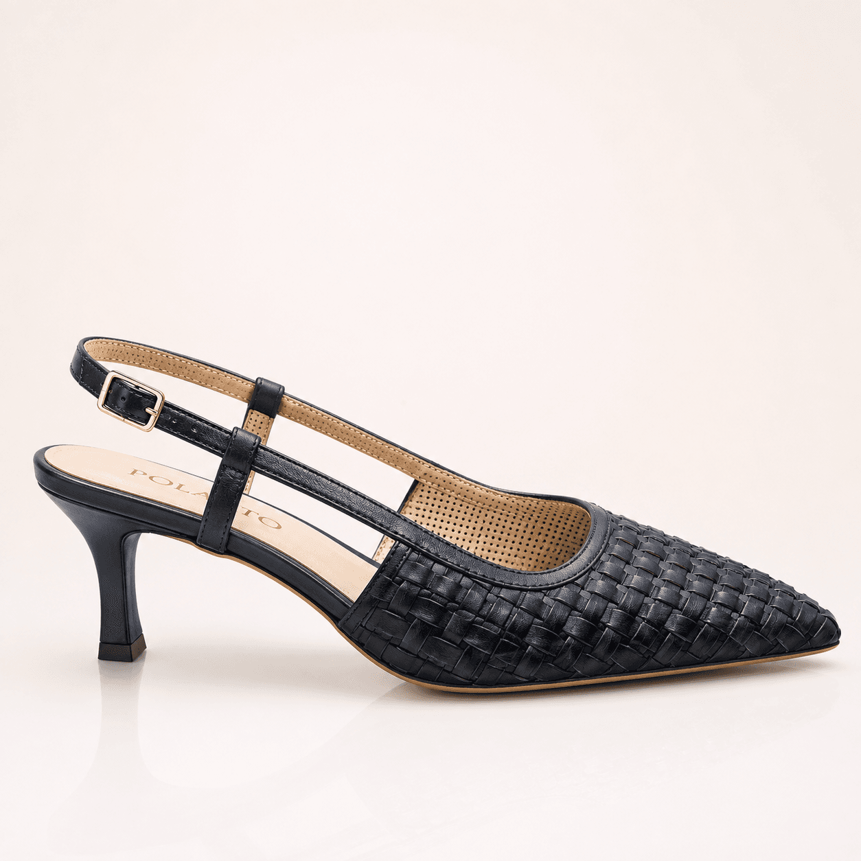 Escarpin Tressé Élégance Noire