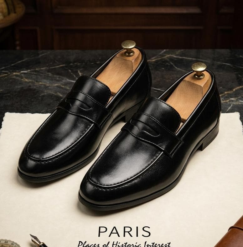 Mocassin Penny Loafer Homme – Noir