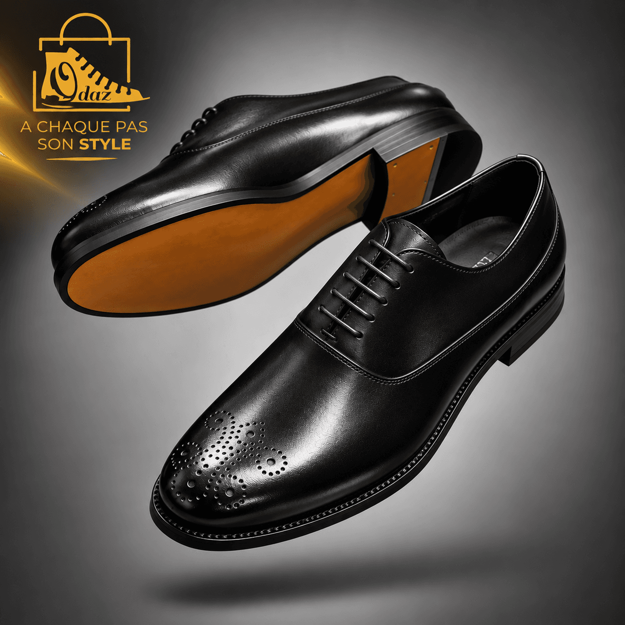 Richelieu Homme en Cuir – Bout Brogue