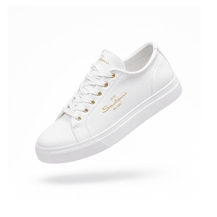 Sneakers Santani Homme Blanches – Style Minimaliste & Confort